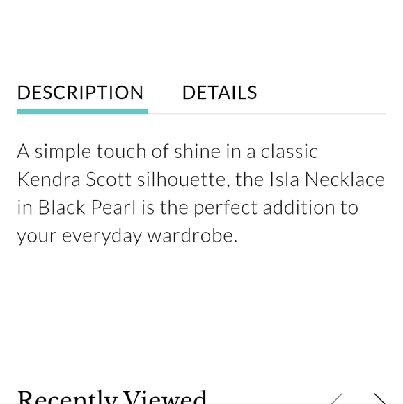 Kendra scott isla pendant necklace in black mother of pearl - Picture 11 of 15